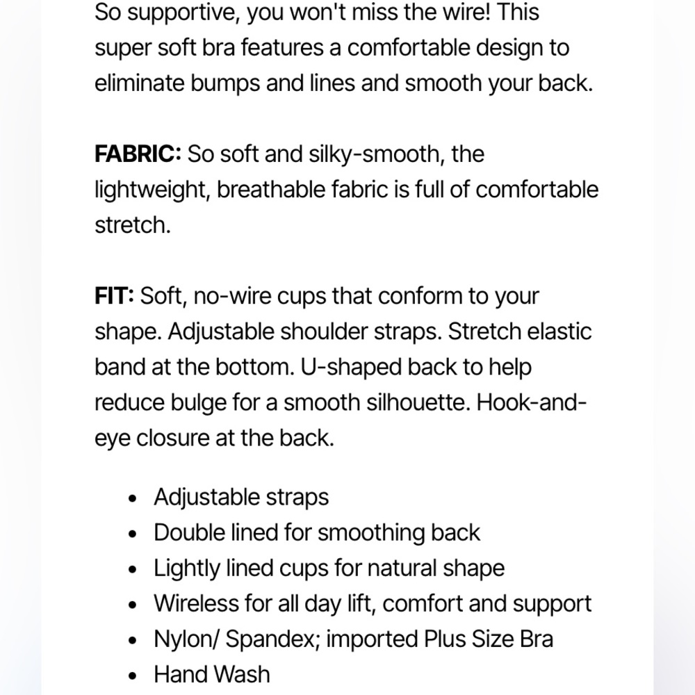 Black Wireless Back Smoothing Bra - image 8